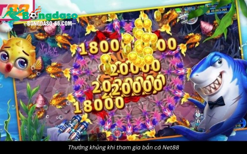 Khuyến mãi bắn cá Net88 tăng phần thưởng giá trị lớn